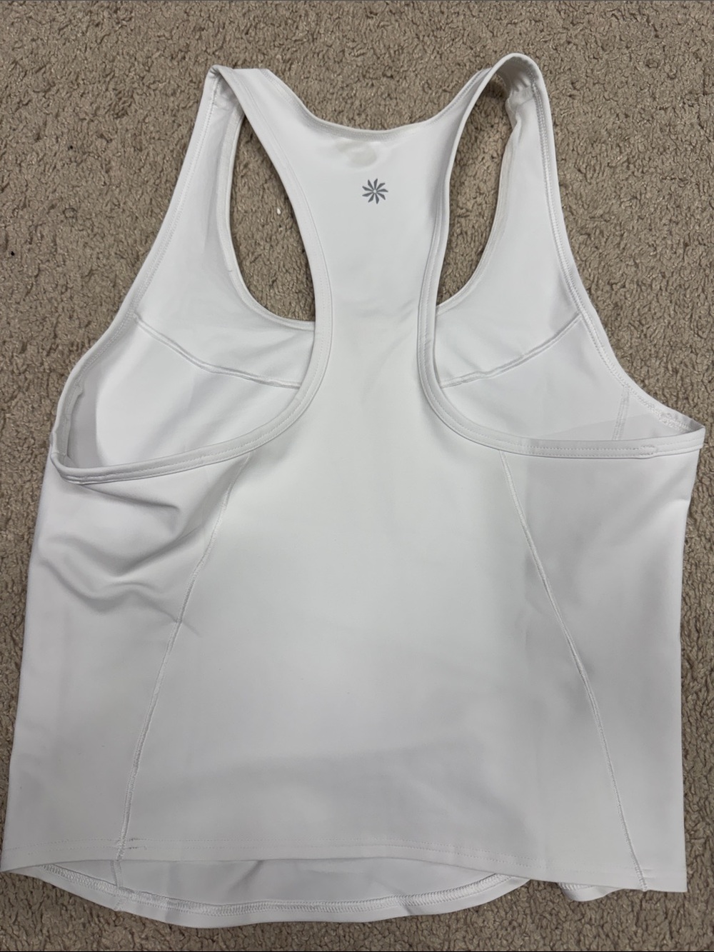 Athleta White Performance Racerback Tank - Picture 2 of 2